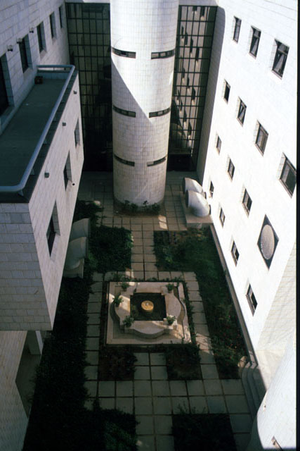 View over central courtyard