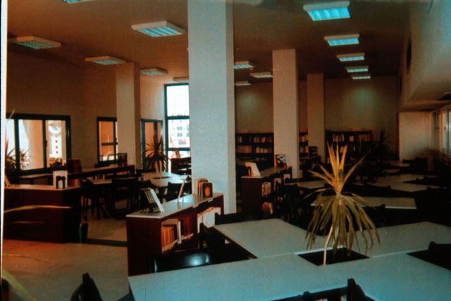 Interior view of reading room