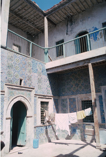 Tiled courtyard, house on Homet Ghrian Street