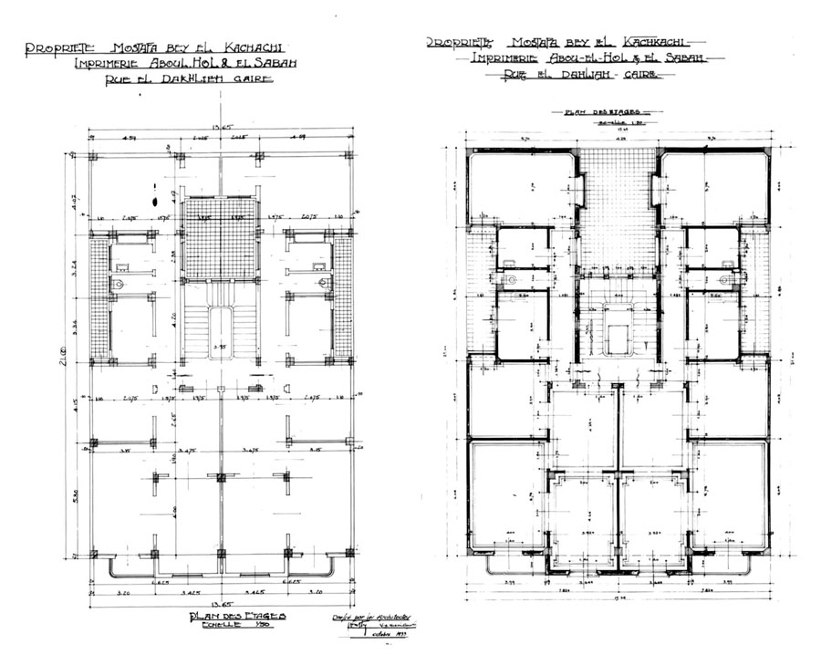 Working drawing: first floor plan 1, final