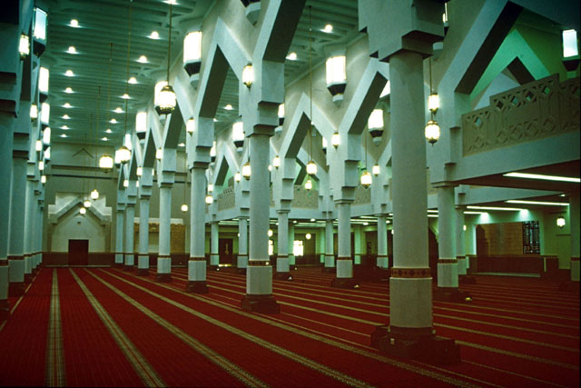 Interior view along aisles