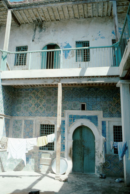 Tiled courtyard, house on Homet Ghrian Street