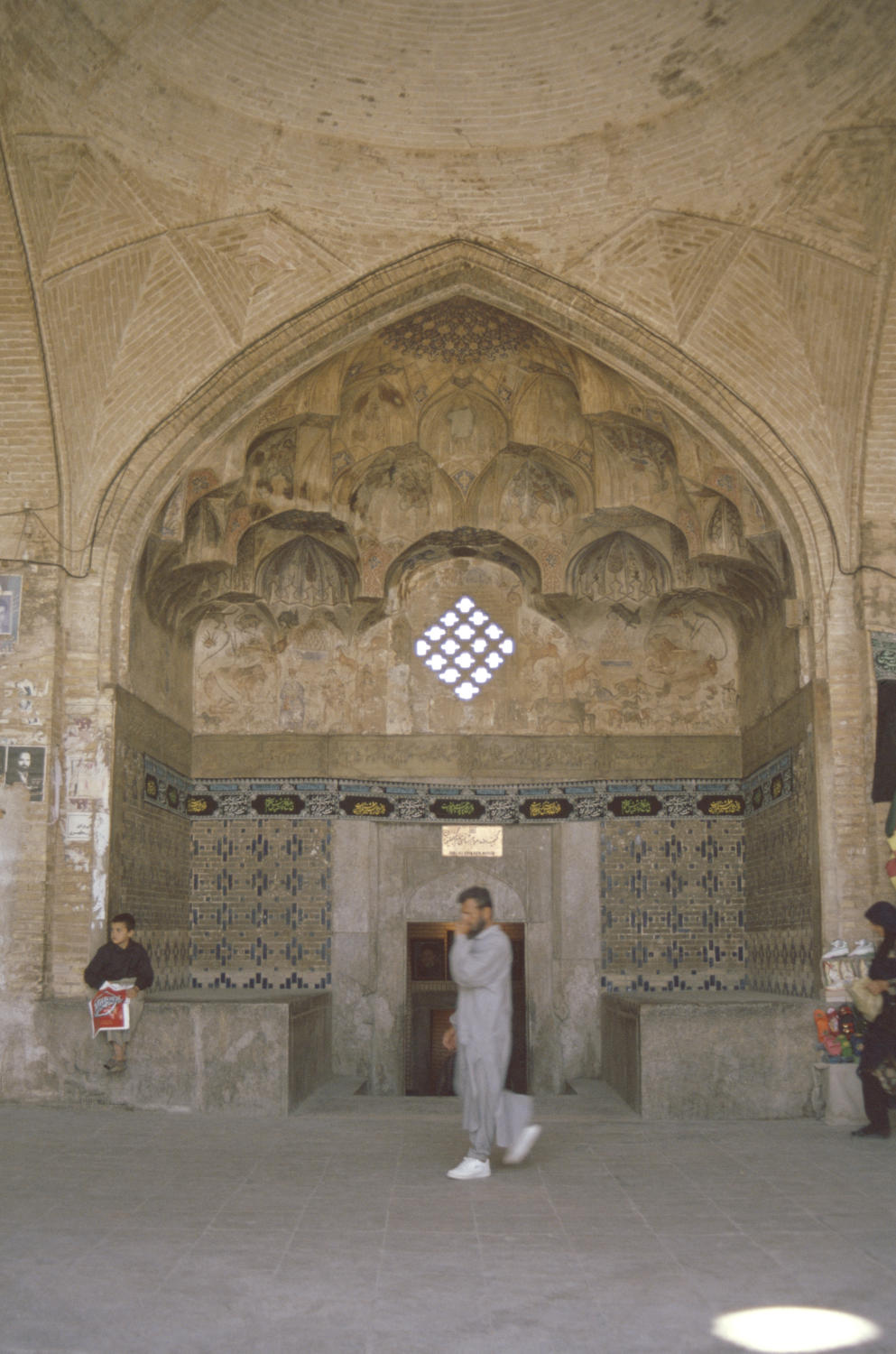View of the entrance portal, from the bazaar.