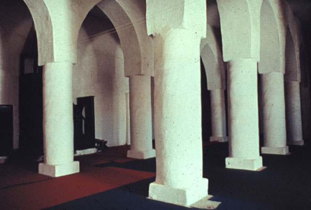 Interior of the forward prayer hall, or muqaddam