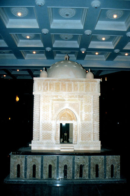 Interior detail showing tomb