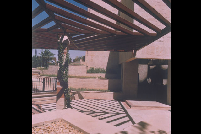 Exterior view showing covered patio