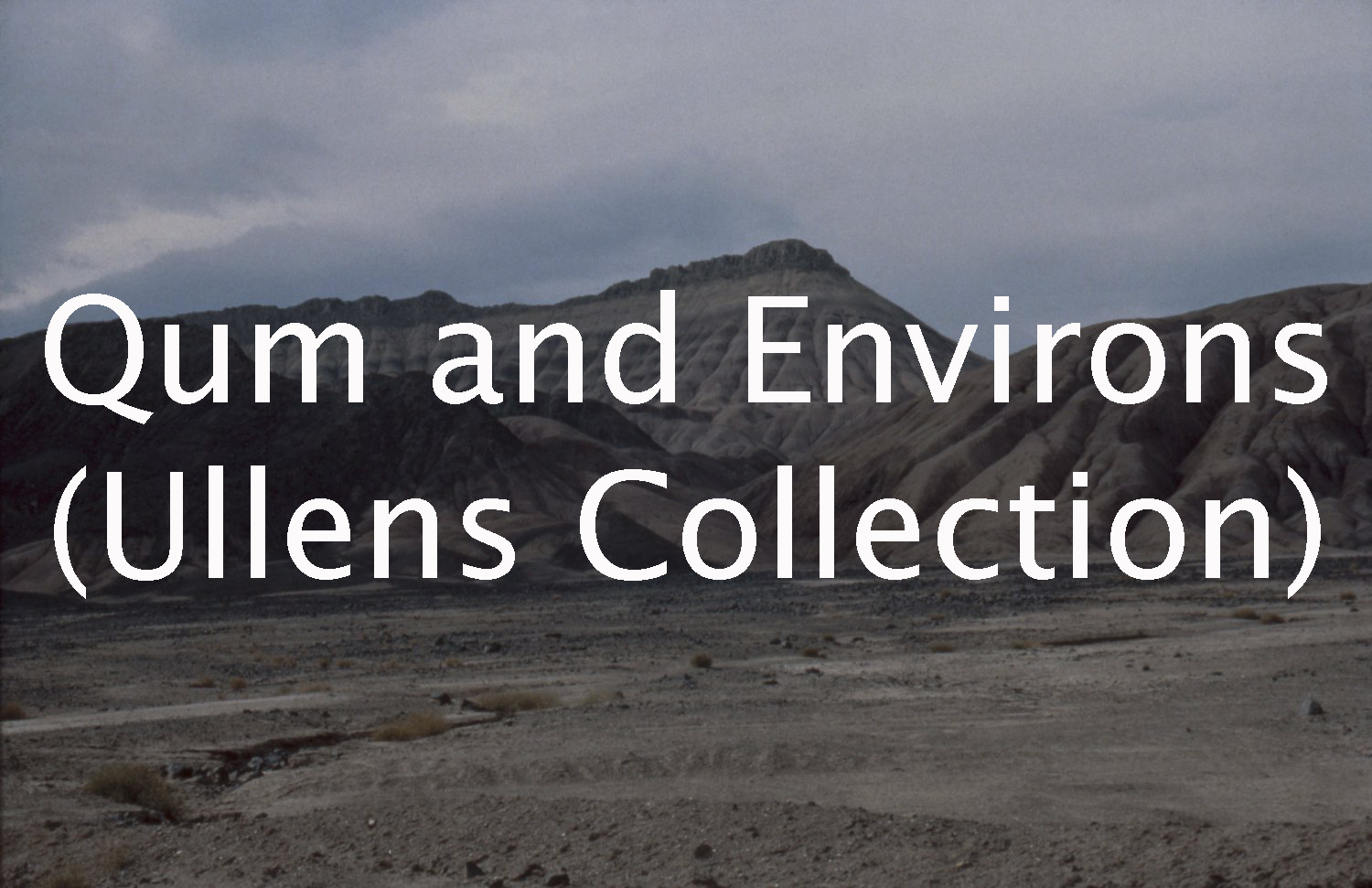 Qum City and Environs (Ullens Collection)