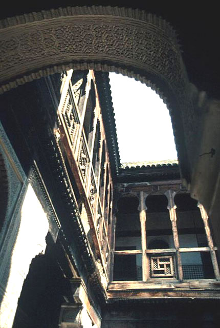 View of arcades with decorated intrados