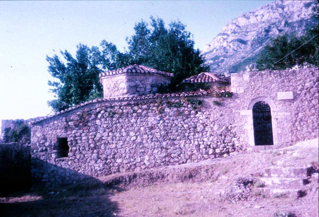 Stone wall, after restoration