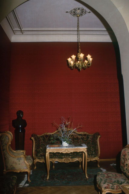 Interior detail showing intimate reception area