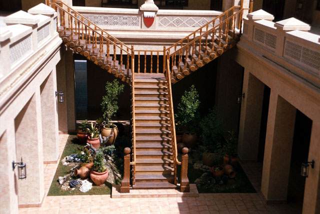 View from balcony showing staircase