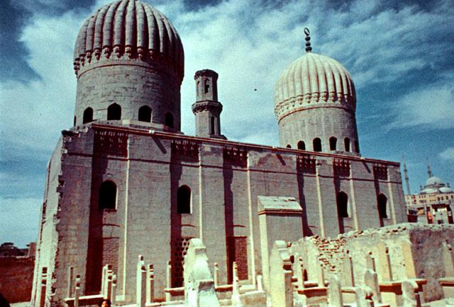 Exterior rear view showing the twin domes