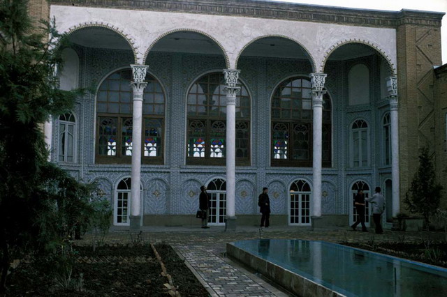 Bironi courtyard, Ghadaki House north elevation