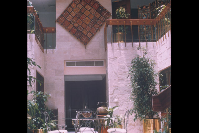 Interior view showing courtyard design
