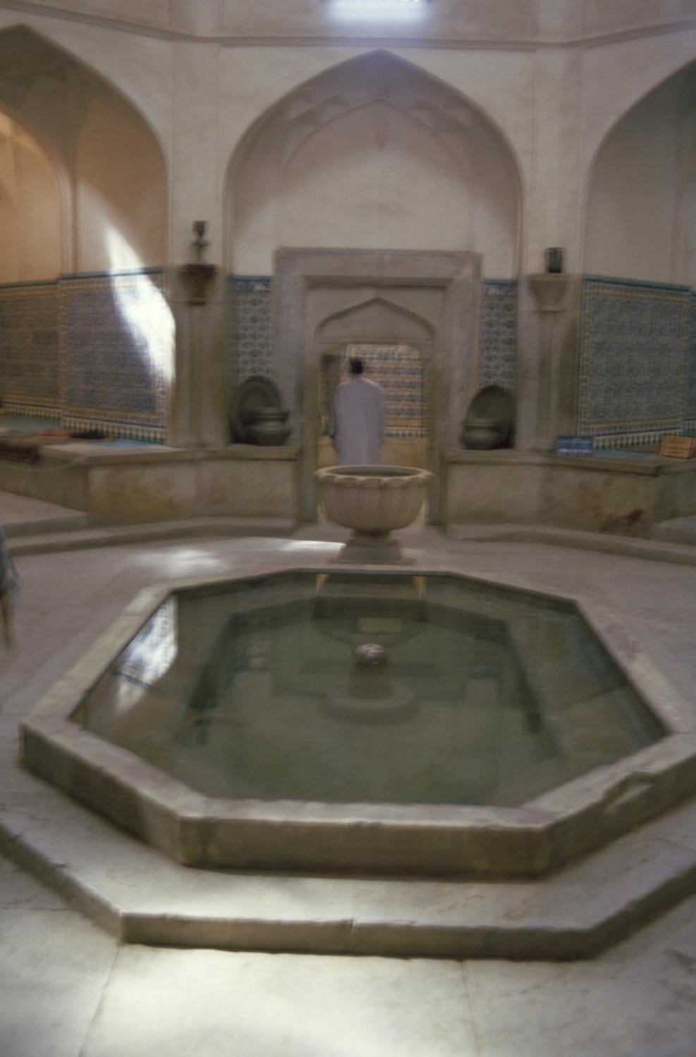 Interior view of the baths, cold room.