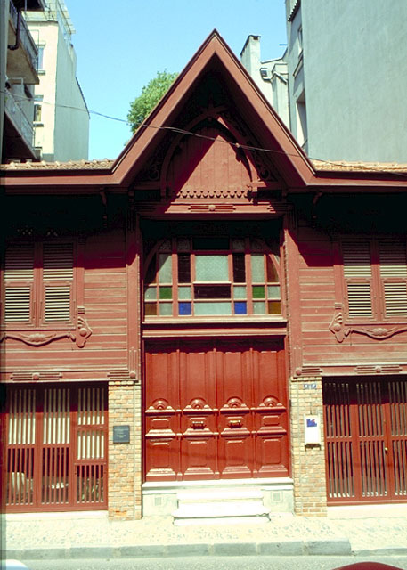 Main façade, entry