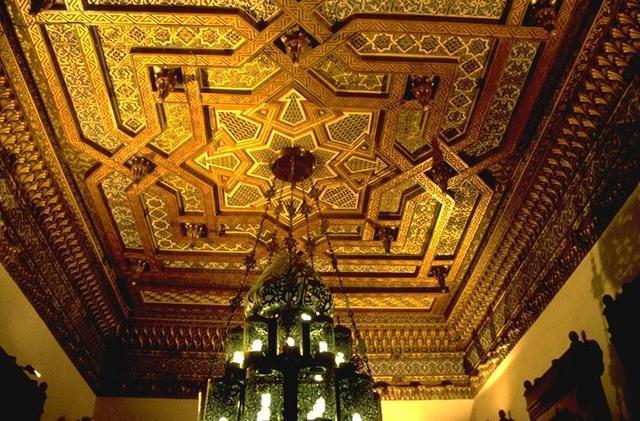 Interior, ceiling ornament