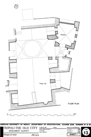 Jami' al-'Attar - Drawing of the building, based on survey: Floor plan.