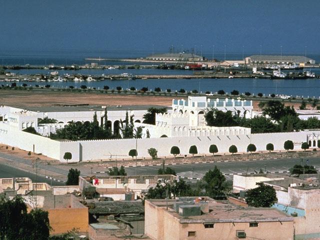 <p>Aerial view, entire walled complex</p>