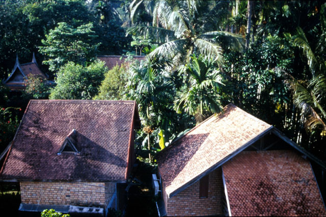 Aerial view of rooftops