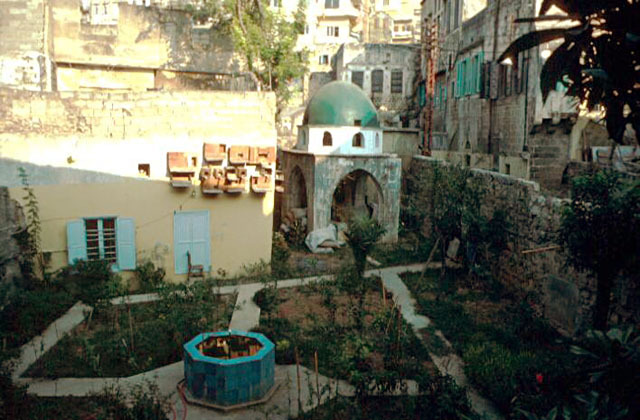 Exterior general view of the mausoleum, with al Mu'allaq mosque in the background