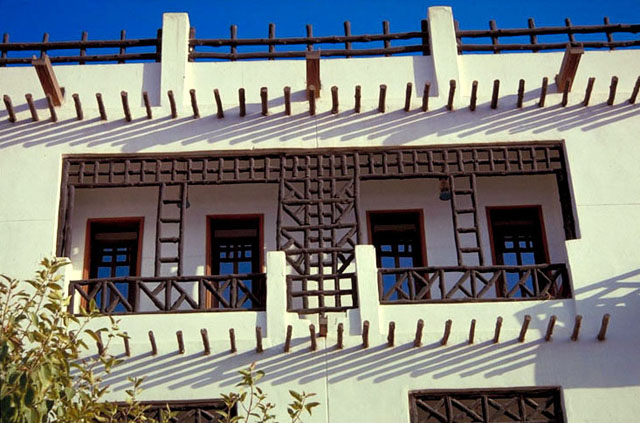 Main façade, loggia