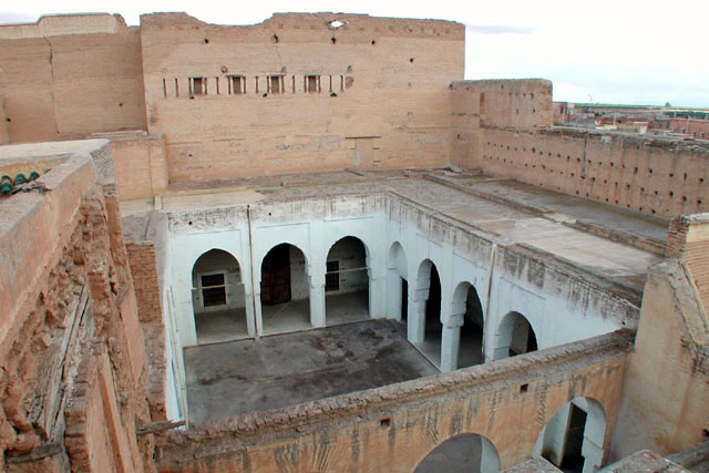 View into a courtyard in the Kasbah