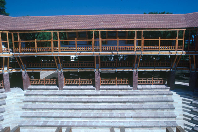 Elevated view showing terraces