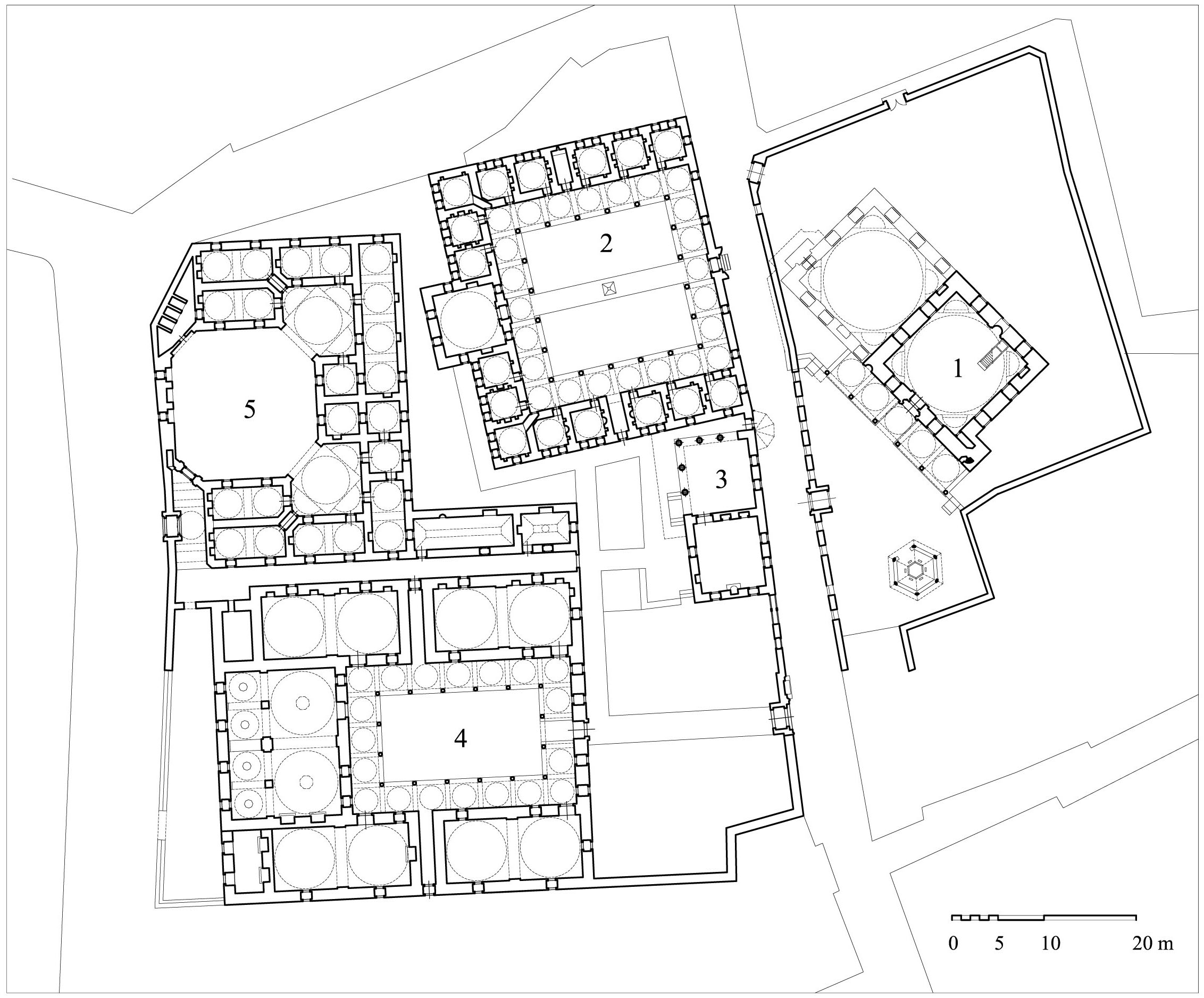 Floor plan of Haseki Sultan Complex