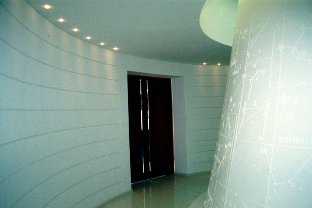 Interior detail of entrance and corridor