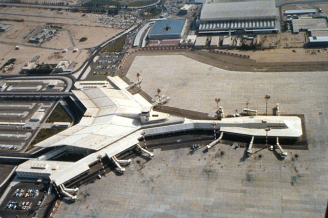 Kuwait Airport - Aerial view over Kuwait Airport