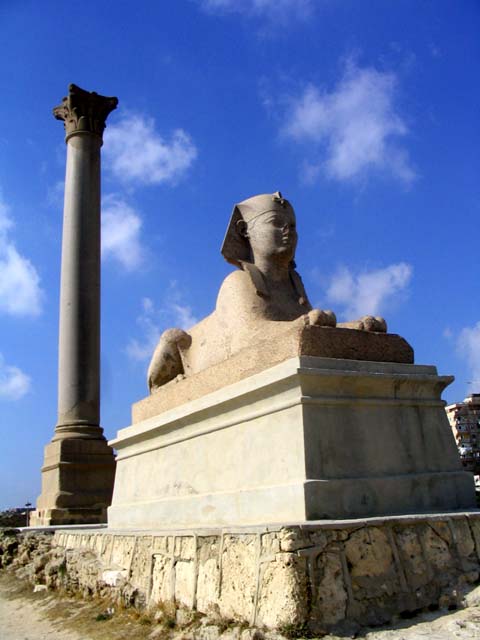 The column with the sphinx