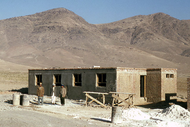 View of housing under construction