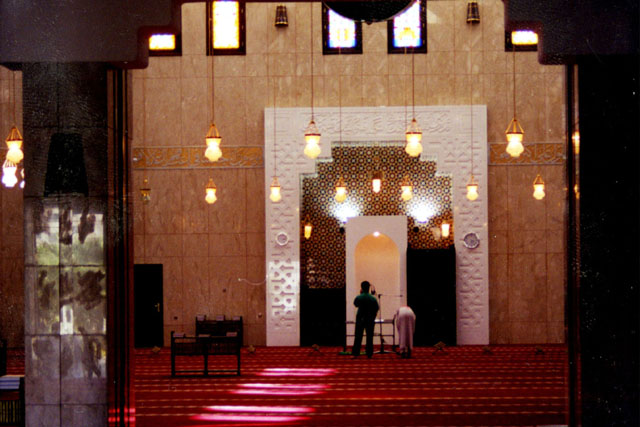 Interior view showing mihrab