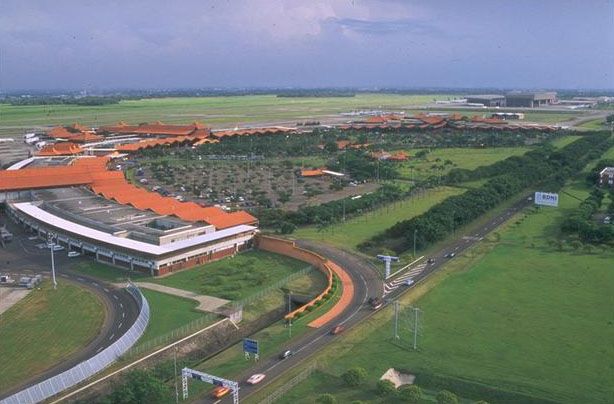 Aerial view of airport