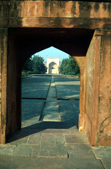 Water channel leading from the South Gate to the tomb