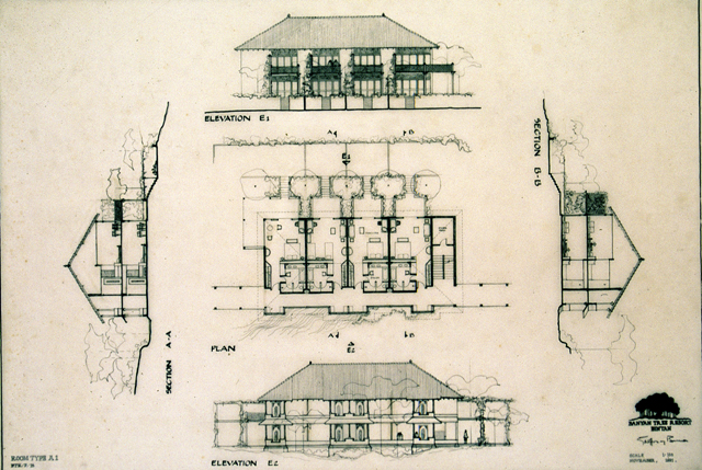 Design for a row of rooms