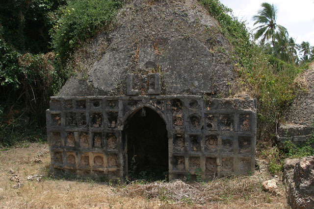 Exterior view of mid-18th century domed tomb from the north side