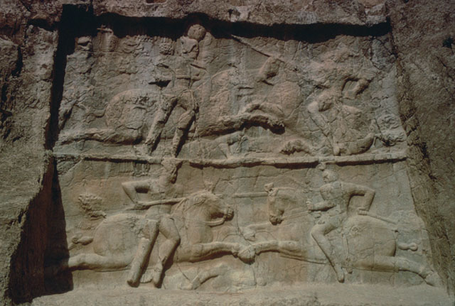 Detail view of rock relief