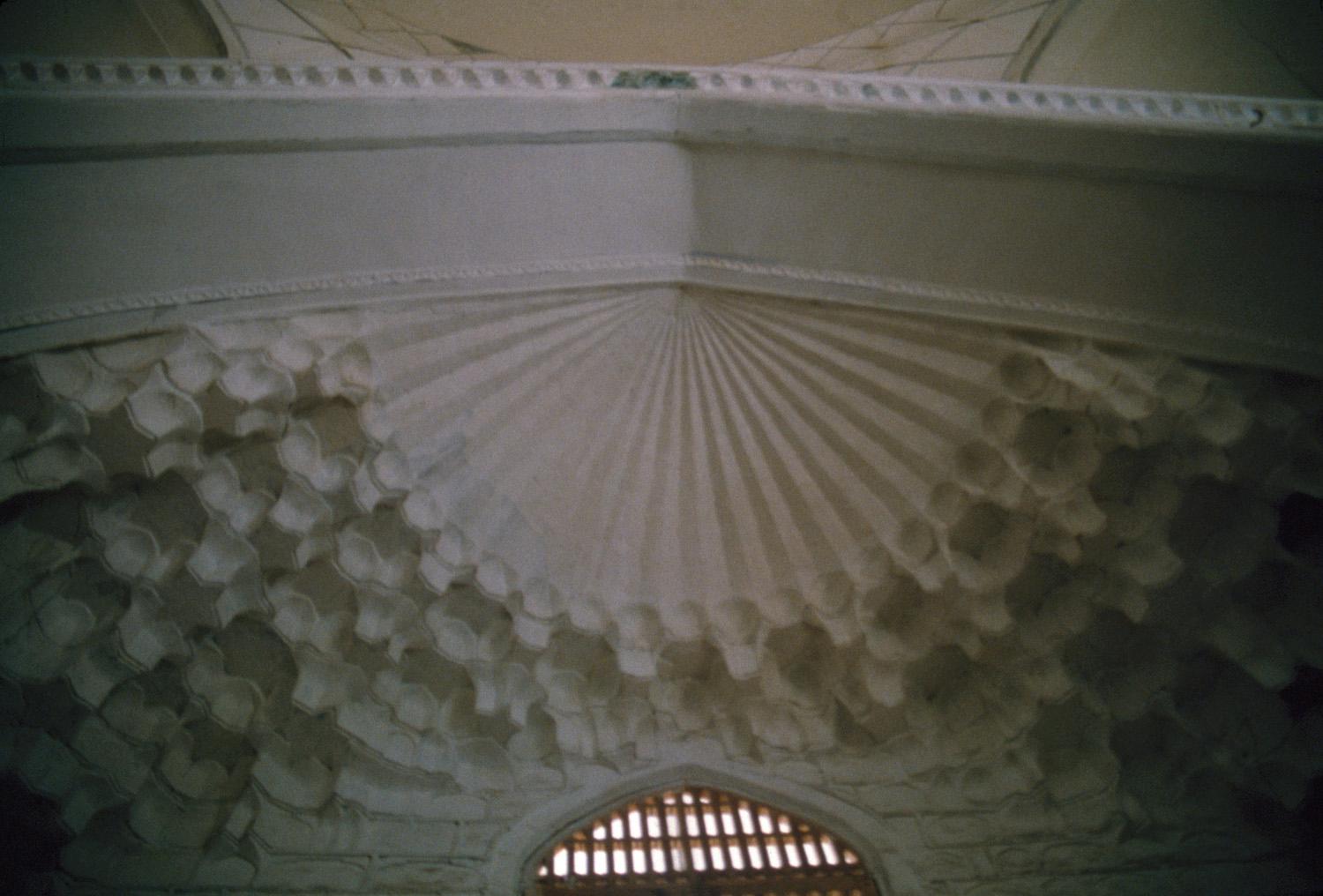 Interior detail of muqarnas vault