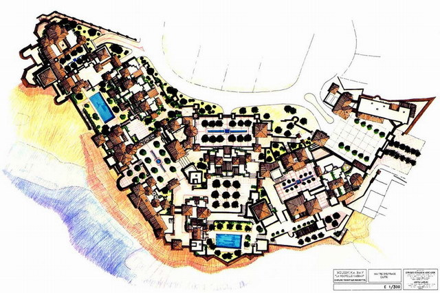 Bouznika Kasbah - Site plan of housing complex