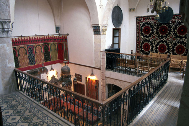 Interior view from balcony surrounding central hall