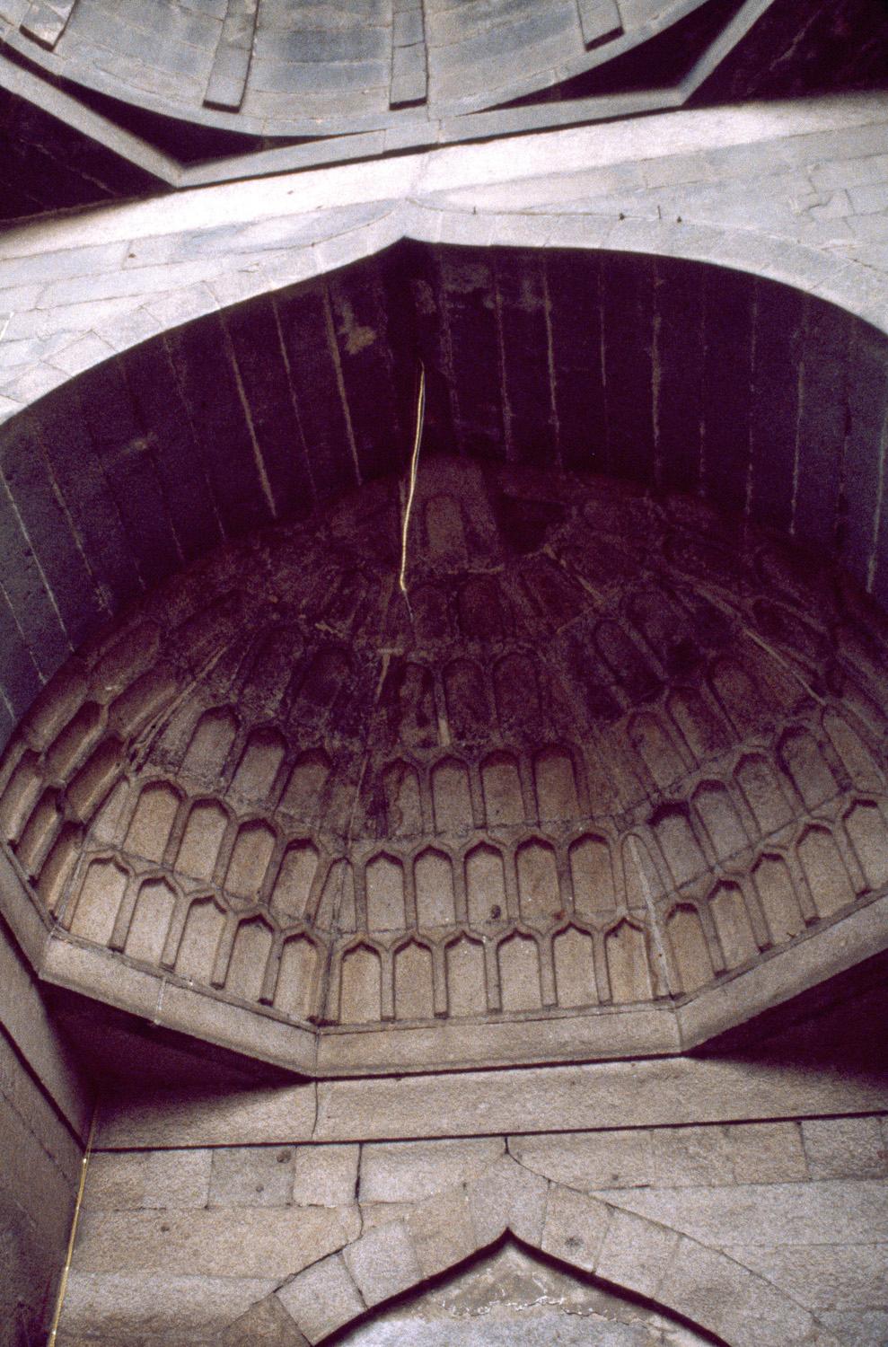 Detail of portal, semi-vault decorated with miniature niches