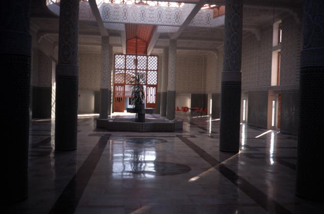 Evry Islamic Cultural Center - Interior, fountain with water basin