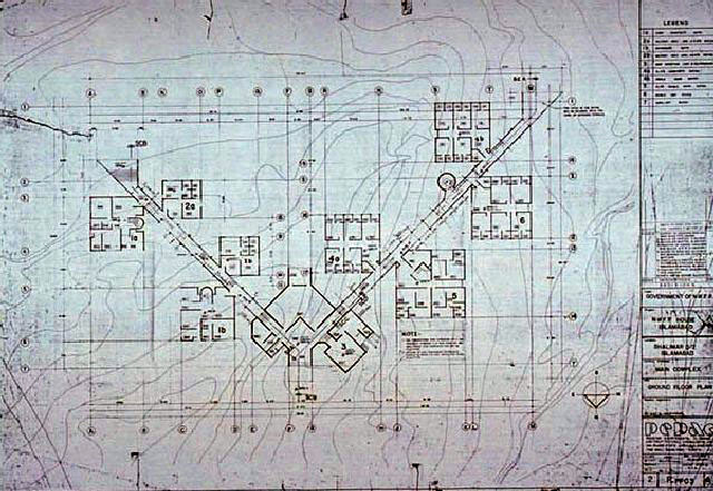 Northwest Frontier Province House - B&W drawing, floor plan