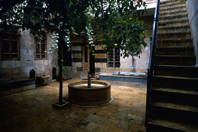 Exterior view showing central courtyard