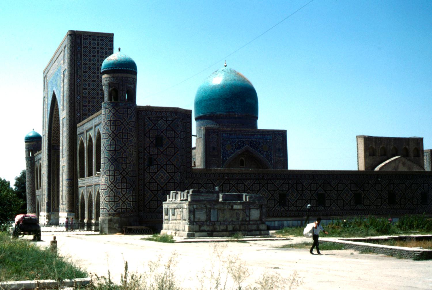 East elevation showing pishtaq, guldasta and mosque