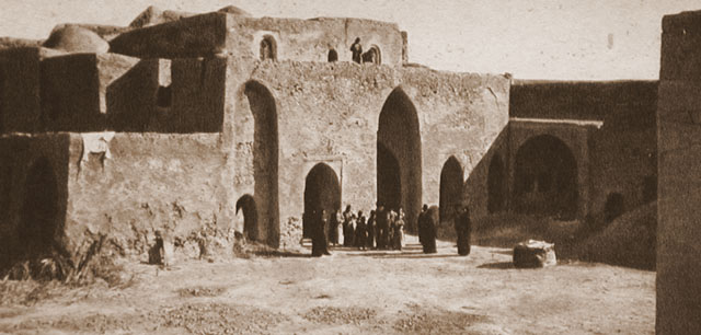 "Mar Behnan, the monastery near the lower Yab River" [Exterior view of Mar Behnam Monastery]