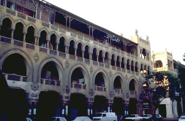 View of arcades along 'Abbas Boulevard