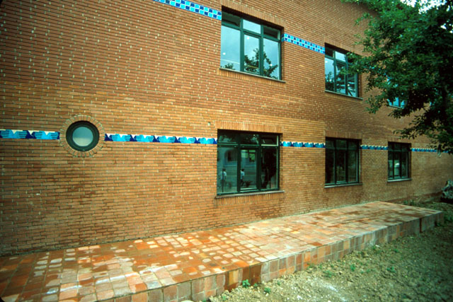 Iznik Foundation - Exterior detail showing tile and brick work